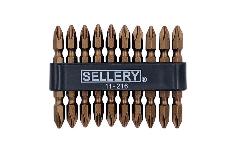 10PC DOUBLE END POWER BIT #2x65MM