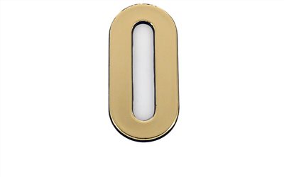 燙金數字牌-0號(6cm)