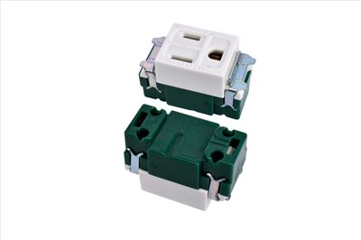 97-064 連用附接地插座 15A / 125V 2入